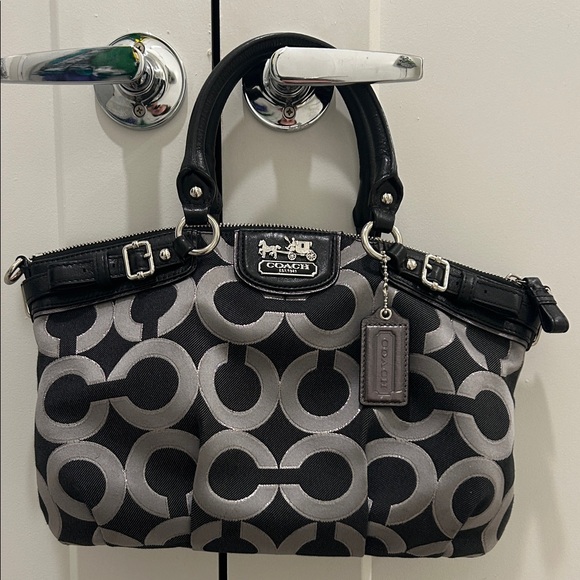 Coach Handbags - Coach (EUC) Madison Op Art Sophia Satchel